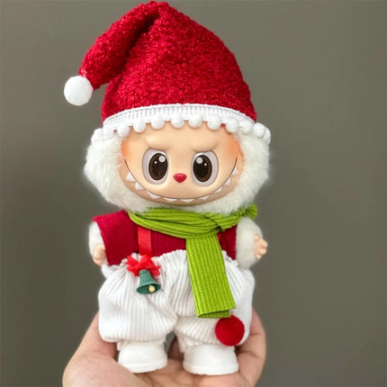 Labubu Christmas Outfit Set - 15-17cm Holiday Accessories