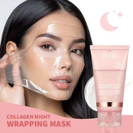 Korean Collagen Overnight Wrapping Peel Off Facial Mask Set