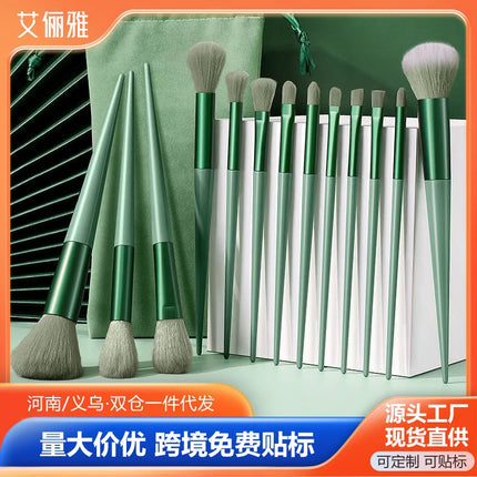 Soft 13-pc Purple Flower Makeup Brush Set