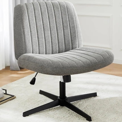 Criss Cross Office Chair - Armless Wide Seat Adjustable