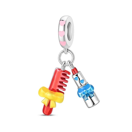 925 Sterling Silver Christmas Charms - Winter Snowman & Elk Pendants for DIY Jewelry