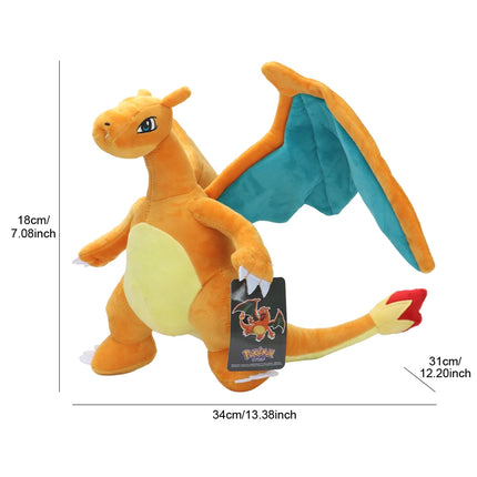 Shiny Charizard Plush Toy - 12" Soft Stuffed Collectible