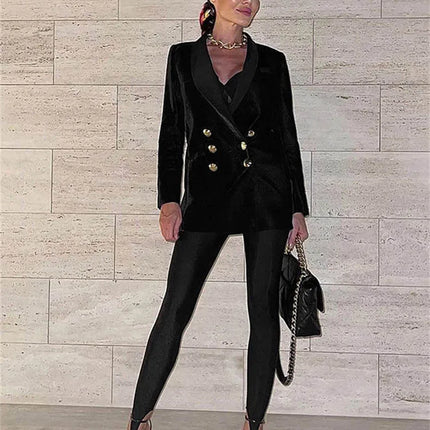 High-Waisted Glitter Leggings - Skinny Fit Pants