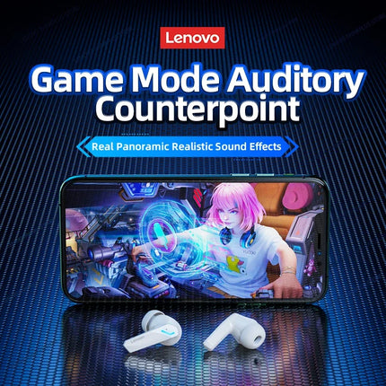Lenovo GM2 Pro Gaming Earbuds - Bluetooth 5.3 with Dual Mode & Noise Reduction