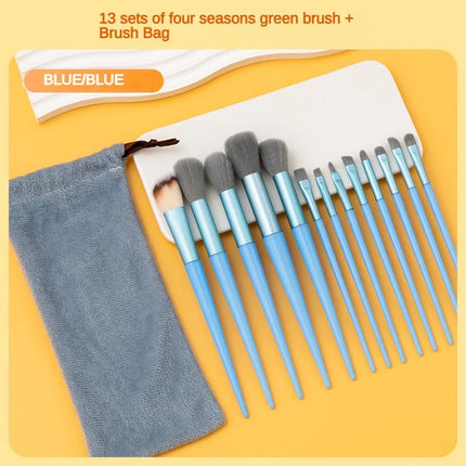 Soft 13-pc Purple Flower Makeup Brush Set