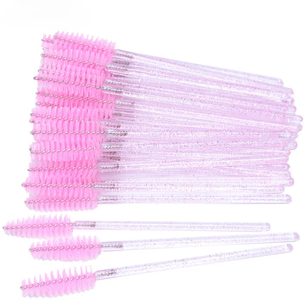 Bottled 50-pcs Disposable Eyelash Extension Mascara Wand