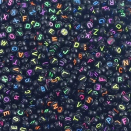 Acrylic Alphabet Cube Beads - A-Z Letter Spacer Beads for DIY Jewelry (100/500pcs)