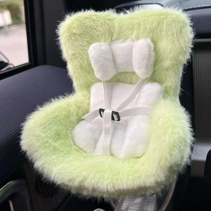 Labubu Doll Car Seat - 17cm Vent Clip Safety Seat Accessory