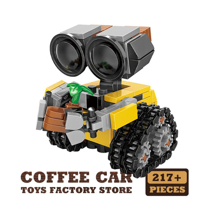 Space Mini Robot MOC Building Bricks Toys 217Pcs Tracked Bot Model Classic Movie Sci-Fi Blocks Dolls Kids and Adult Gifts