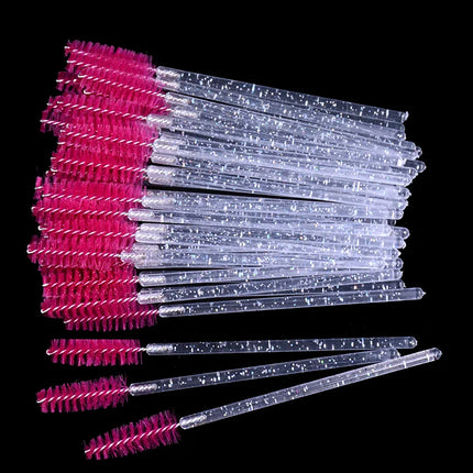 Bottled 50-pcs Disposable Eyelash Extension Mascara Wand