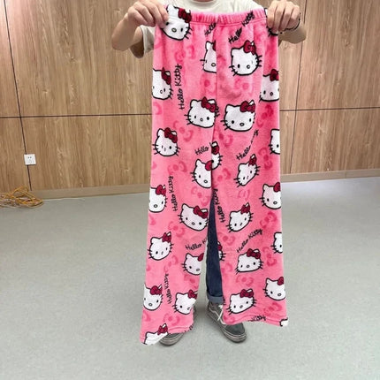 Hello Kitty Pajama Pants - Y2K Sanrio Lounge Wear