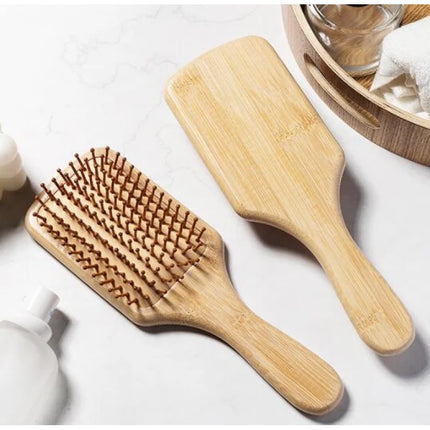 Solid Wood Bamboo Cushion Comb Can be used for scalp massage and hair smoothing The air cushion has excellent resilience Large B