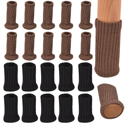 Knitted Chair Leg Socks 16PCS - Floor Protectors & Noise Reducers
