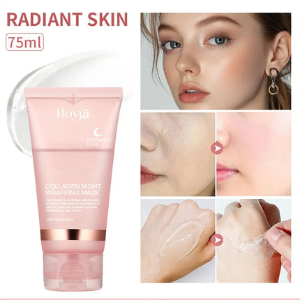 Korean Collagen Overnight Wrapping Peel Off Facial Mask Set