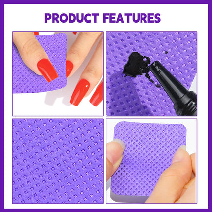 Lint-Free Nail Polish Remover Cotton Wipes