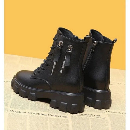 Fleece-Lined Mid-Calf Boots for Women