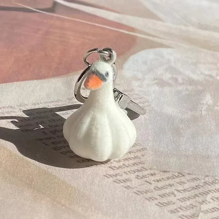 Fluffy Animal Keychains - 3D Resin Cartoon Pendant Collection