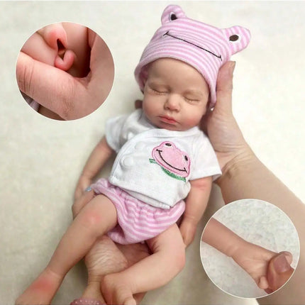 13" Silicone Reborn Baby Doll - Handmade Loulou Newborn