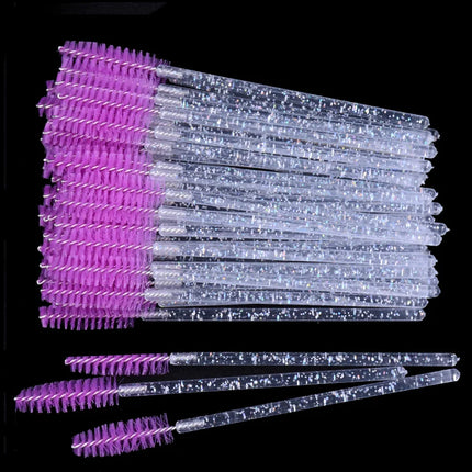 Bottled 50-pcs Disposable Eyelash Extension Mascara Wand