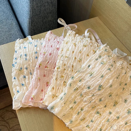 Floral Print Camisole - Built-In Bra Tank Top