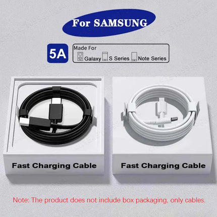 45W USB-C Cable 2-Pack - Super Fast Charging for Samsung Galaxy S20-S23