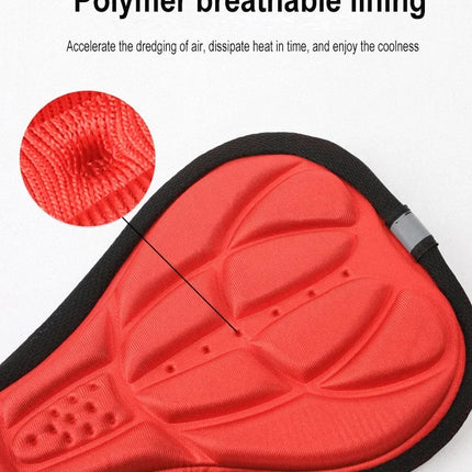MTB Bicycle 3D Saddle Cover - Breathable Foam Cushion for Comfortable Cycling