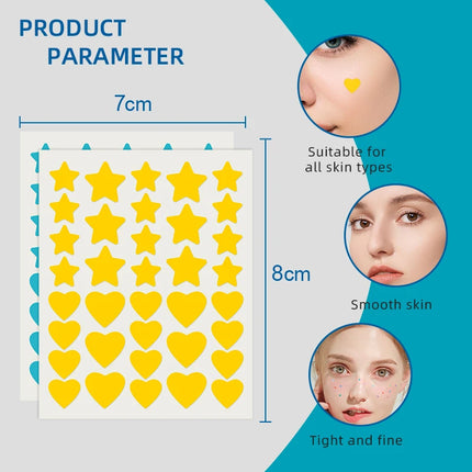 432 Colorful Star-Shaped Pimple Patches