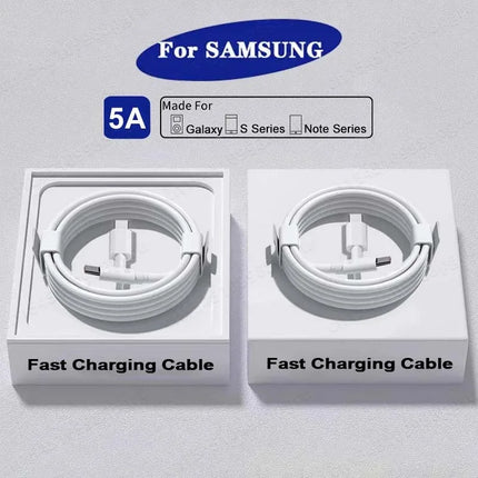 45W USB-C Cable 2-Pack - Super Fast Charging for Samsung Galaxy S20-S23