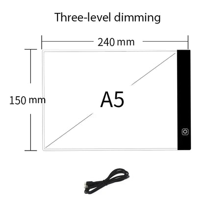 LED Tracing Light Board - A4/A5 Adjustable Brightness Copy Pad