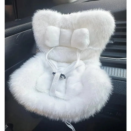 Labubu Doll Car Seat - 17cm Vent Clip Safety Seat Accessory