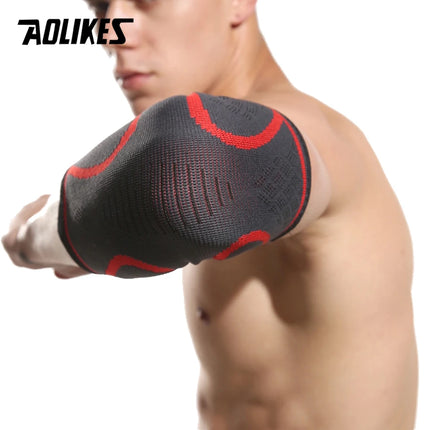 AOLIKES Elbow Support Sleeve - Elastic Compression Brace for Gym, Basketball & Sports