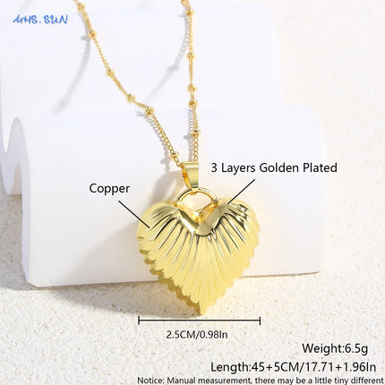 Sacred Red Heart Cross Necklace - Gold Plated Cubic Zircon Pendant