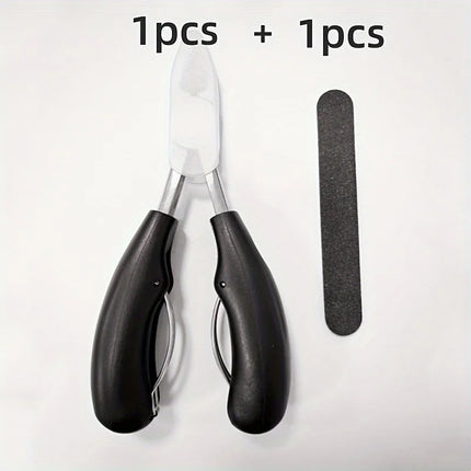 Professional Grade Concave Stainless Steel Nail Clippers for Thick Nails and Ingrown Toenails