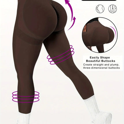 High Waist Seamless Leggings - Push Up Butt Lift Yoga Pants for Gym & Fitness