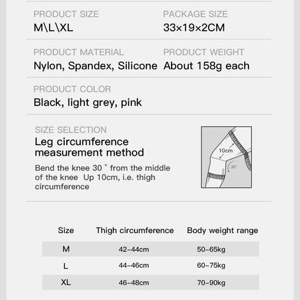 Professional Knee Compression Sleeve - Anti-Slip Support for Pain Relief & Recovery