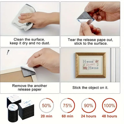 30pcs Double Sided Tape, Wall Tape Suitable For Home, Office, Car, Outdoor Use