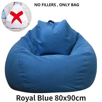Large Bean Bag Chair Cover - Modern Lazy Sofa (Cover Only)