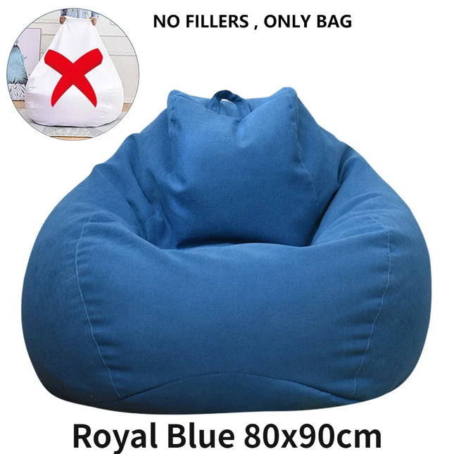 Large Bean Bag Chair Cover - Modern Lazy Sofa (Cover Only)