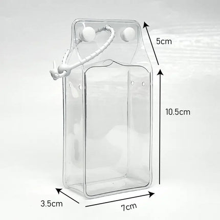 Labubu Pin Protective Case - Transparent Dustproof Display Box V4