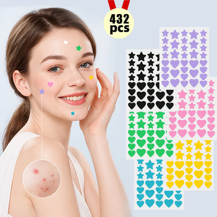 432 Colorful Star-Shaped Pimple Patches