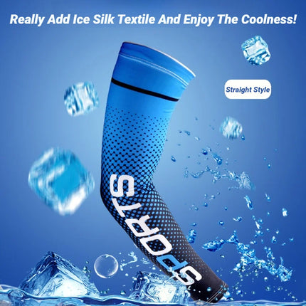 Ice Silk Sun Protection Arm Sleeves - 2 Pack UV Cooling Sleeves for Cycling & Outdoor Sports