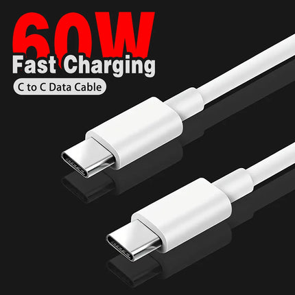 USB-C to USB-C Fast Charging Cable - 60W Power Delivery
