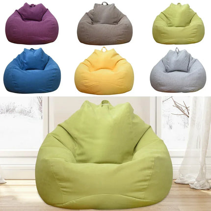Large Bean Bag Chair Cover - Modern Lazy Sofa (Cover Only)