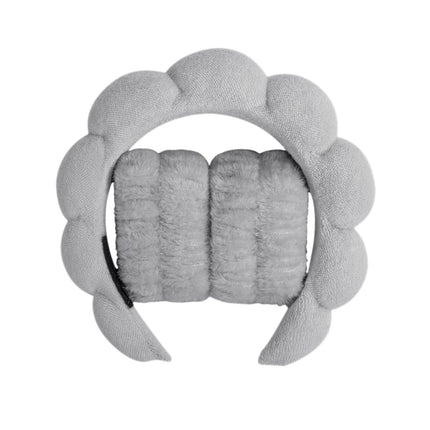 1/3Pcs Fashion Microfiber Washing Wristbands Scrunchies Puffy Headband Spa Bubble Headband for Washing Face Makeup Shower Skincare