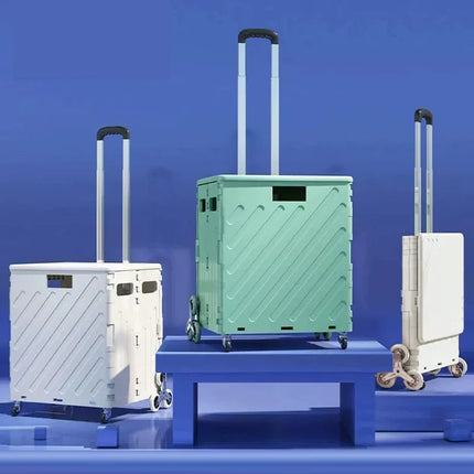 Folding Shopping Cart - Lightweight Stair Climbing Trolley