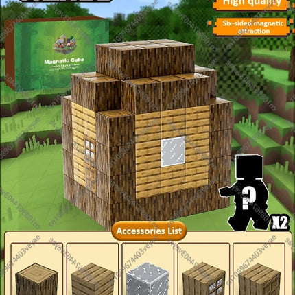 Magnetic Building Blocks - Mine World STEM Construction Set