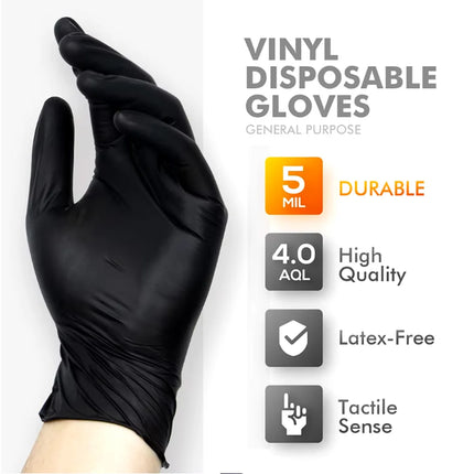 Disposable Gloves - 10/20/50/100 PCS Black Household Gloves