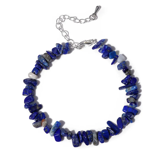 Natural Quartz Crystal Bracelet - Irregular Stone Bead Chip Jewelry for Women
