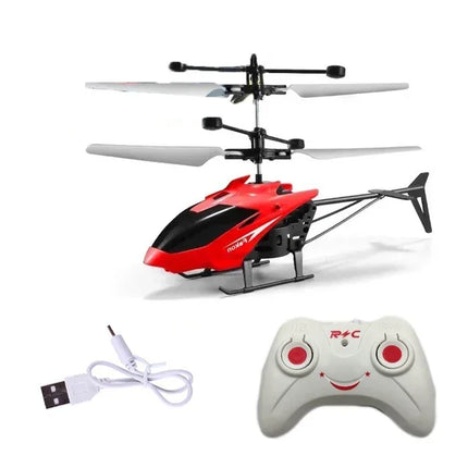 Mini RC Helicopter Drone - Rechargeable Hand-Controlled Flying Toy