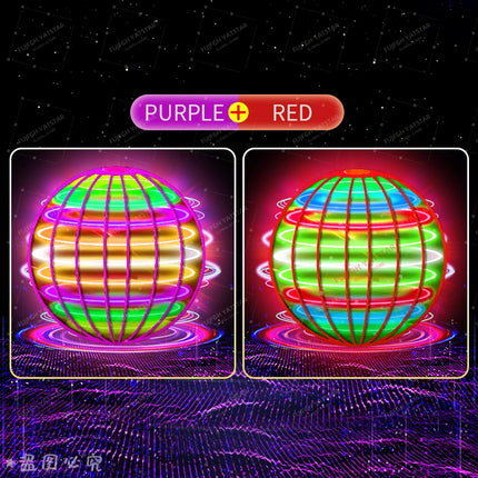 Flying Ball Hand-Controlled LED Cosmic Globe - 360° Rotating Toy